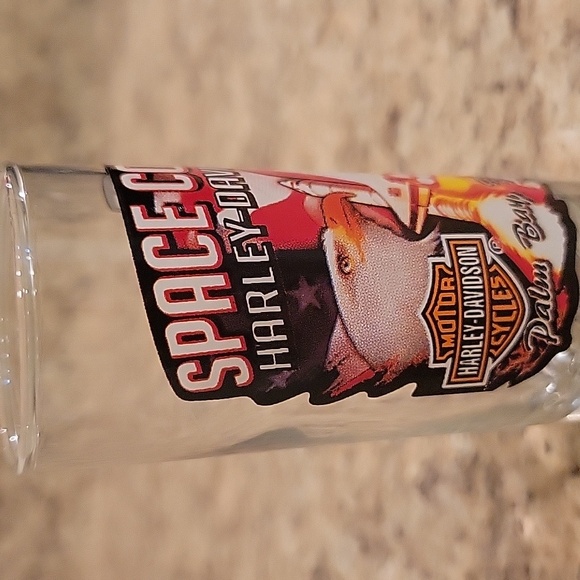 HARLEY-DAVIDSON SPACE COAST 2005 4" SHOT GLASS....NWOT - Picture 2 of 4